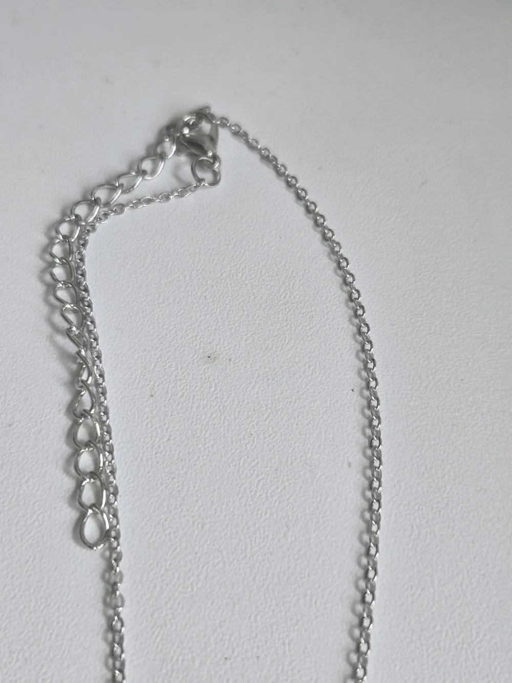 paparazzi Silver Teardrop Crystal Pendant Necklace with Matching Hooks